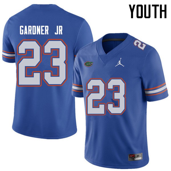 Jordan Brand Youth #23 Chauncey Gardner Jr. Florida Gators College Football Jerseys Royal